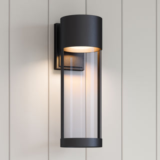 Trefor LED Outdoor Wall Sconce Powder Coated Black