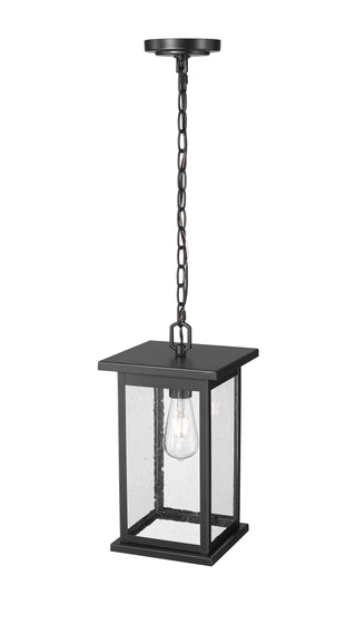 Bowton 1-Light Outdoor Hanging Lantern Powder Coated Black