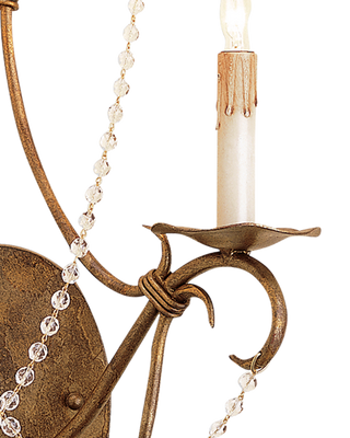 Crystal Lights Gold Wall Sconce