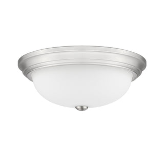 3-Light Flushmount Ceiling Light Brushed Nickel