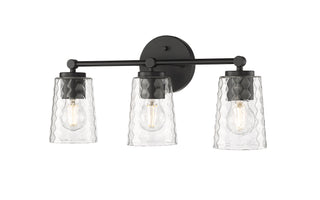 Ashli 3-Light Vanity Matte Black