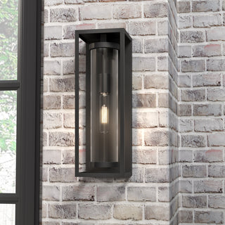 Caleb 1-Light Outdoor Wall Sconce Textured Black
