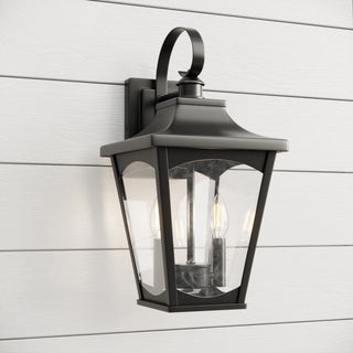 Curry 2-Light Outdoor Wall Sconce Powder Coated Black