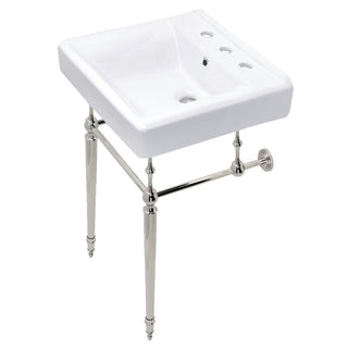Edwardian 20 Inch Console Sink in White