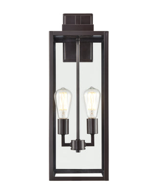 2-Light Outdoor Wall Sconce - Powder Coated Bronze