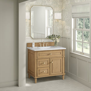 36 Inch Lorelai Freestanding Vanity in Light Natural Oak / Arctic Fall Top
