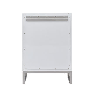 23.63 Inch Chianti Freestanding Vanity in Glossy White /  Top