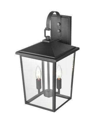 Fetterton 2-Light Outdoor Wall Sconce Powder Coated Black