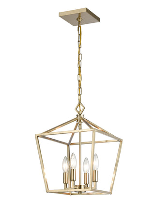 4-Light Pendant light Modern Gold