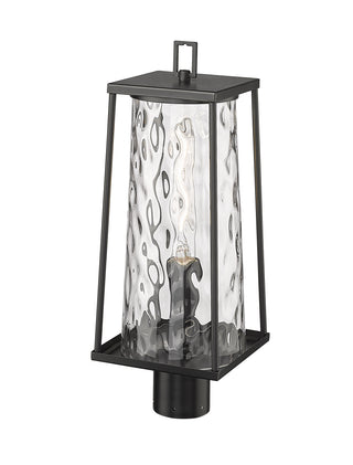 Dutton 1-Light Outdoor Post Lantern Powder Coated Black