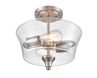 Caily 2-Light Semi-Flush Ceiling Mount Brushed Nickel