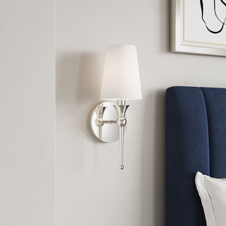 1-Light Wall Sconce Polished Nickel