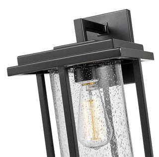 Adair 1-Light Outdoor Wall Sconce Powder Coated Black