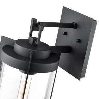 Ellway 1-Light Outdoor Wall Sconce Textured Black