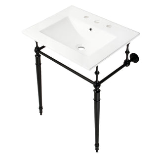 Edwardian 24 Inch Console Sink in White