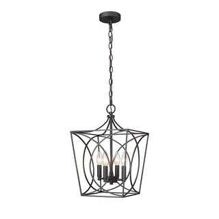Tracy 4-Light Pendant light Matte Black