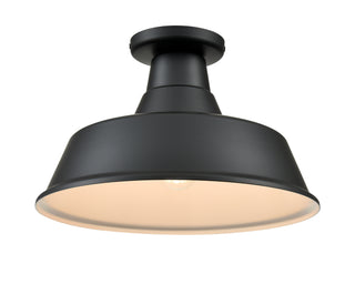R Series 1-Light 14" Wide Semi-Flush Ceiling Fixture