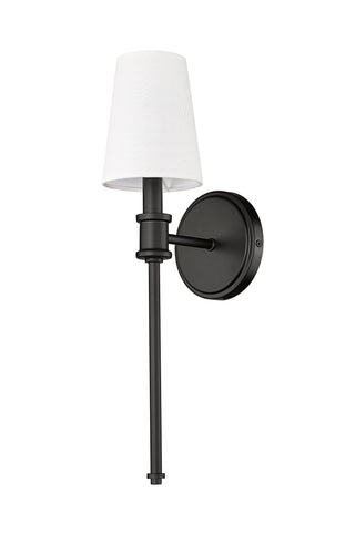 1-Light Wall Sconce Matte Black