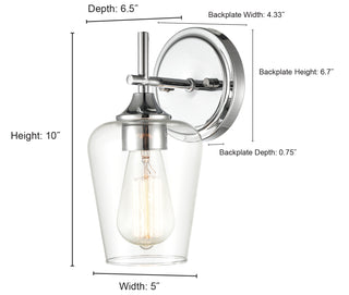 Ashford 1-Light Wall Sconce - Matte Black