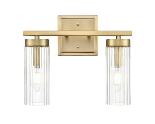 Iversen 12.5" Wide 2-Light Vanity - Vintage Brass