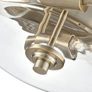 Strayhan 13" 2-Light Flush Mount - Modern Gold
