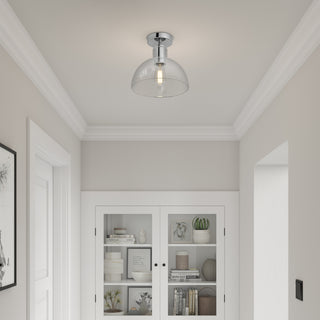 Knightsdale 10" Wide 1-Light Semi-Flush Mount