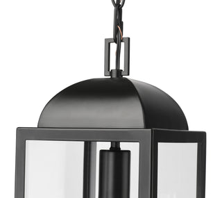 Beaufort 7" Wide 1-Light Outdoor Hanging Lantern - Powder Coated Black