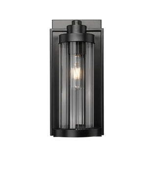 Braselton 14" High 1-Light Outdoor Wall Sconce - Powder Coated Black