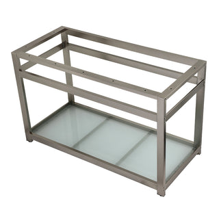 Kingston Commercial 49 Inch Console Sink in Brushed Nickel
