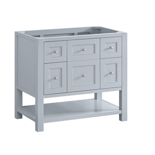 36 Inch Breckenridge Freestanding Vanity in Serenity Blue / White Zeus Top