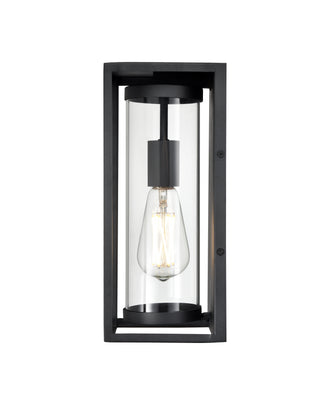 Caleb 1-Light Outdoor Wall Sconce Textured Black