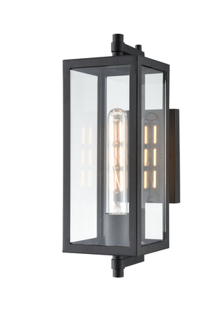 Messi 1-Light Outdoor Wall Sconce Textured Black