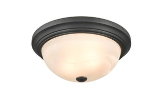 2-Light Flushmount Ceiling Light Matte Black