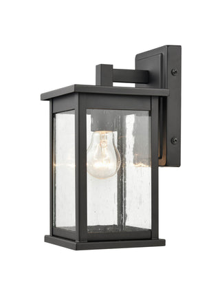 Bowton 1-Light Outdoor Wall Sconce Powder Coated Black