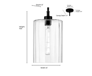 Chastine 1-Light Pendant Light Polished Nickel