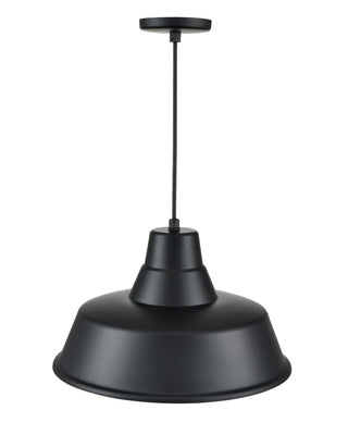 R Series 1-Light Cord Hung Classic Warehouse Satin Black