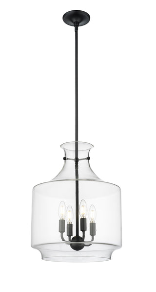 Mahannah 4-Light Pendant Light Matte Black