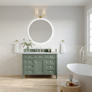 48 Inch Brittany Freestanding Vanity in Smokey Celadon / Ethereal Noctis Top
