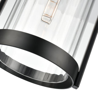 Braselton 8" Wide 1-Light Outdoor Hanging Lantern - Powder Coated Black
