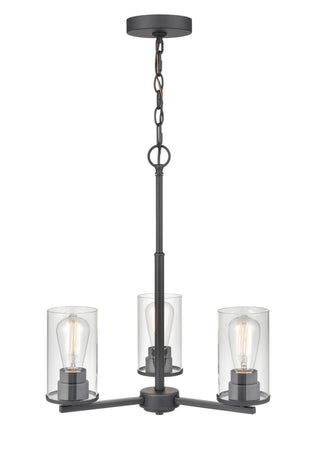 Verlana 3-Light Chandelier Ceiling Light Matte Black