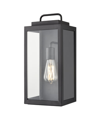 Gallatin 1-Light Outdoor Wall Sconce Textured Black