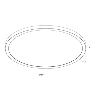 Round Flush Mount, universal 120V-347V, 0-10V dimming