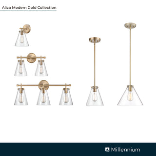 Aliza 1-Light Wall Sconce Modern Gold