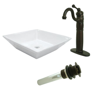 Perfection 16.56 Inch Vessel Sink in White