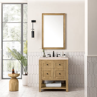 30 Inch Breckenridge Freestanding Vanity in Light Natural Oak / Eternal Marfil Top