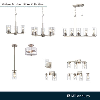 Verlana 4-Light Vanity Brushed Nickel