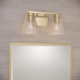 Strayhan 13" 2-Light Vanity - Modern Gold