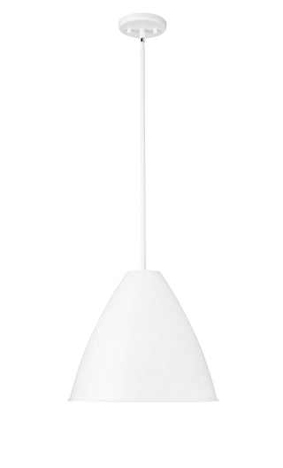 Kayman 15" Wide 1-Light Pendant - Matte White