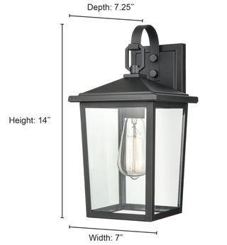 Fetterton 1-Light Outdoor Wall Sconce Powder Coated Bronze