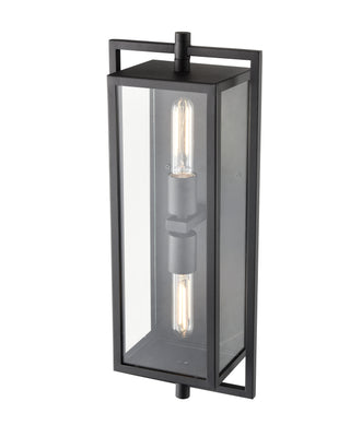 Rankin 2-Light Outdoor Wall Sconce Textured Black